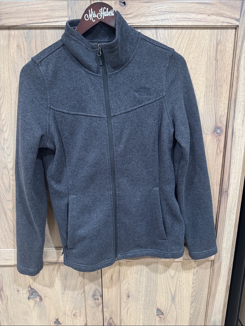 The North Face Dark Charcoal Full-Zip Fleece Jacket